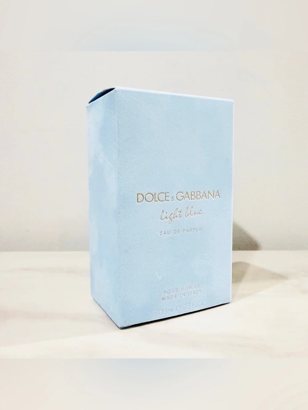 Dolce & Gabbana DG Light Blue 3.3 fl oz Packaging - BOX/LID ONLY